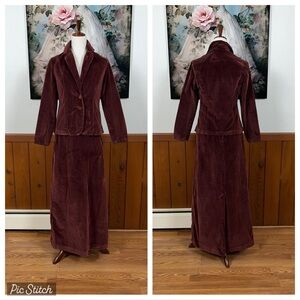 Fabulous Vintage 1970s Sears JR Bazaar Velvet Maxi Set!